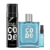 CODE Acqua Luxury Perfume (100ml + 8ml ) and Chrome Body Perfume 150ml Combo