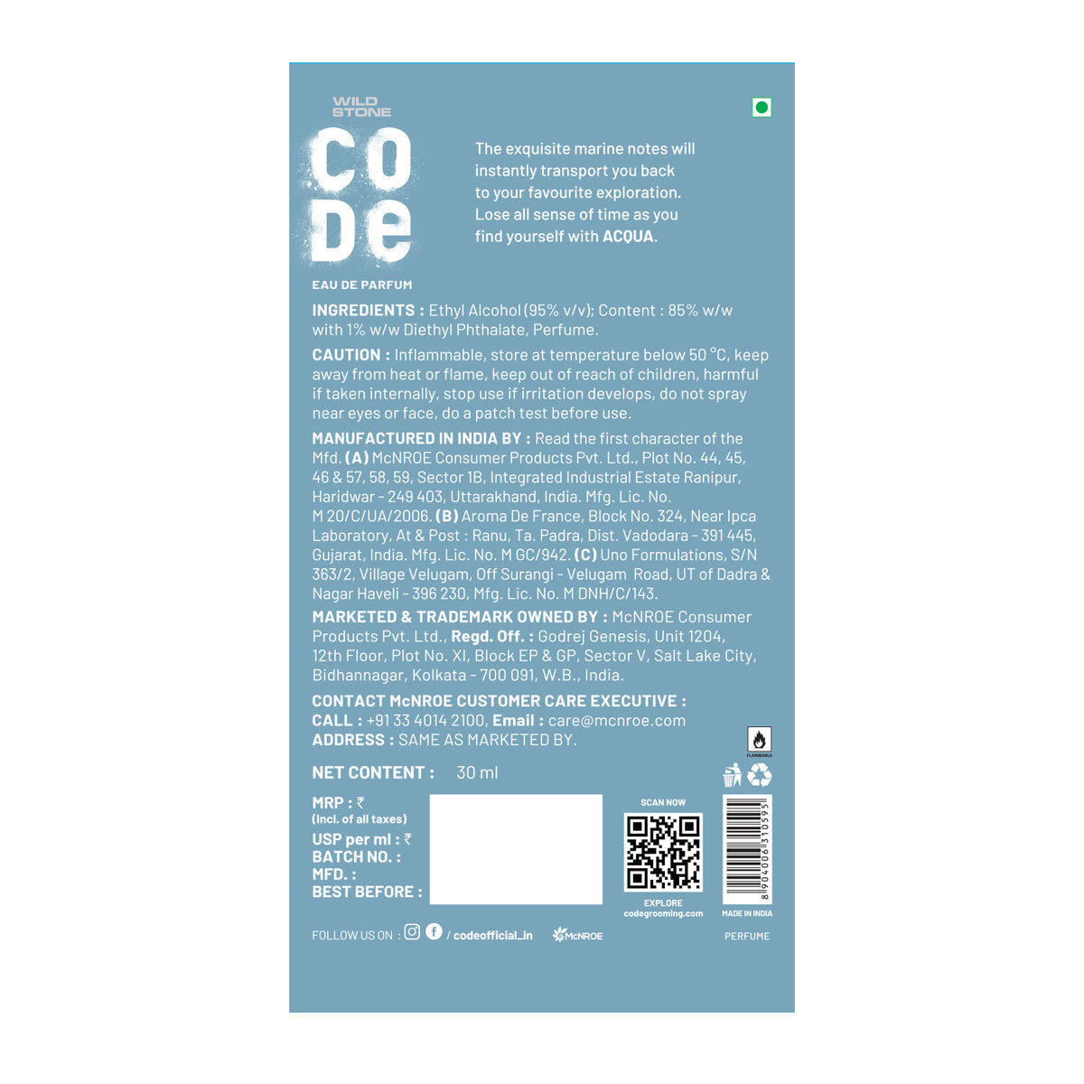 Acqua Luxury Perfume (30ml)