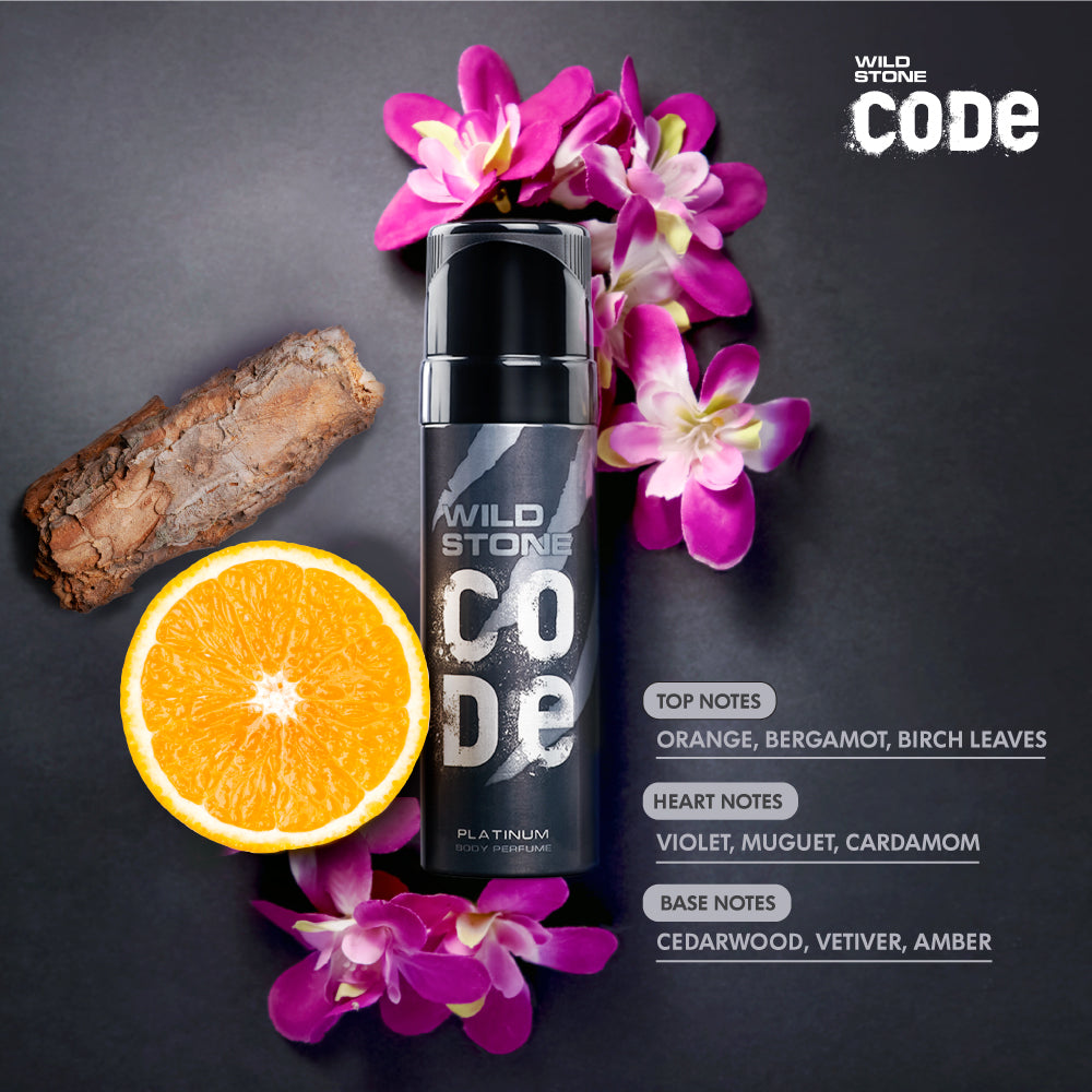 Wild Stone CODE Platinum body perfume ingredients