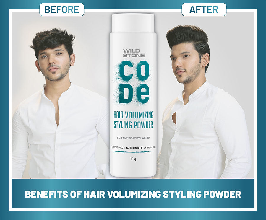 Wild Stone CODE Hair Volumizing Styling Powder