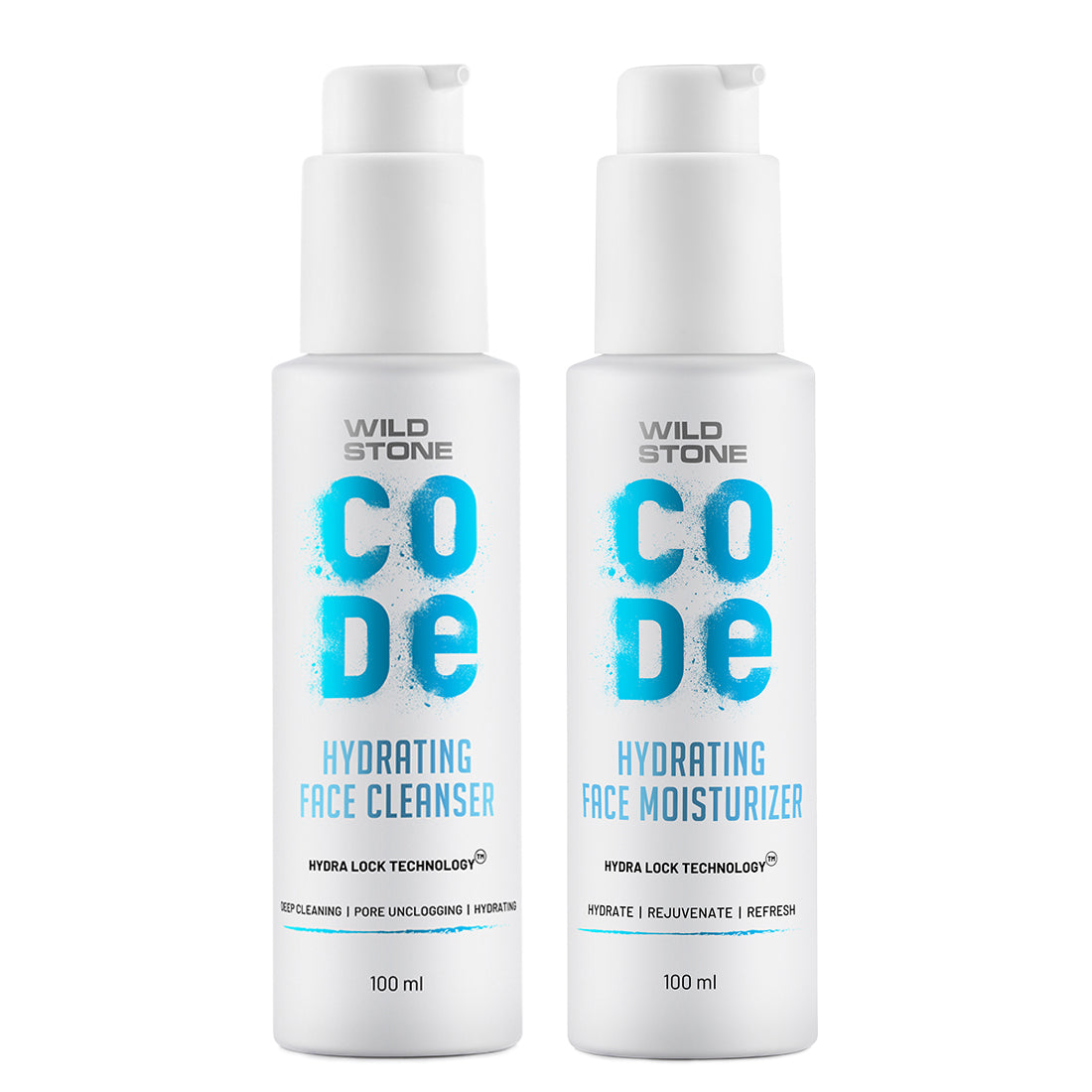 CODE face cleanser and face moisuriser