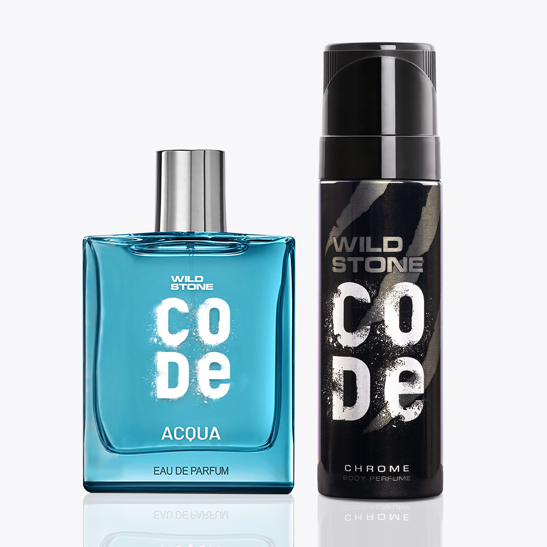 Base Code Perfume CODE Acqua Luxury Perfume & Chrome Body Perfume Combo...