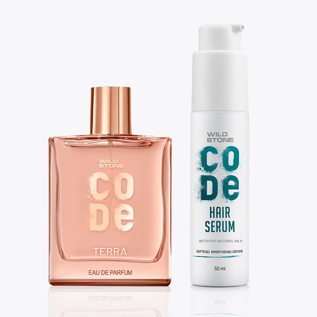 CODE Terra Luxury Perfume and Hair Serum Combo