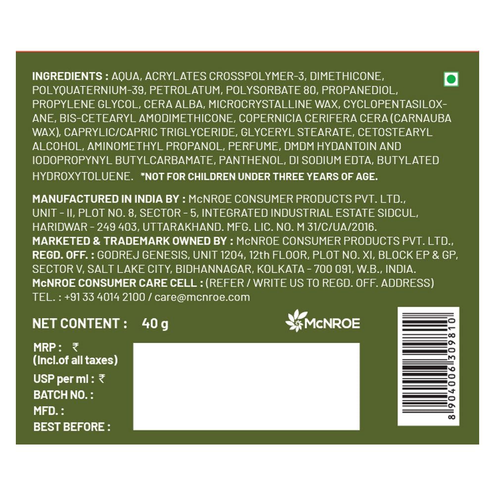 hair wax 40gm back cover 8