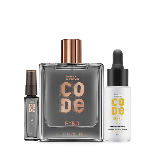 Golden Summer Fusion - Pyro Luxury Perfume (100ml + 8ml) & CODE Beard Oil