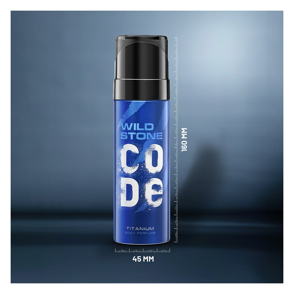 Code Titanium CODE Titanium Body Perfume for Men 120 ml | Wild Stone CODE