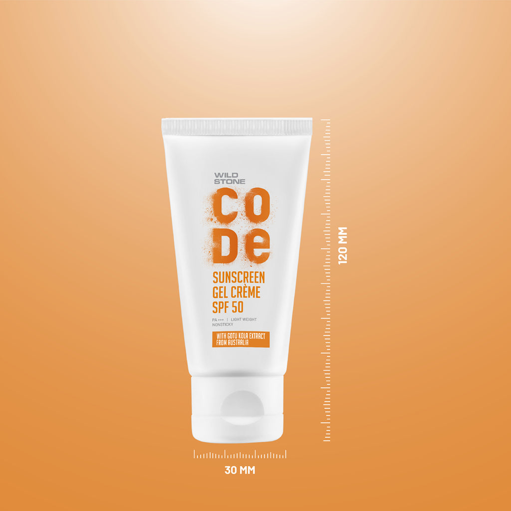 CODE Sunscreen Gel Creme, 50gm | Wild Stone CODE