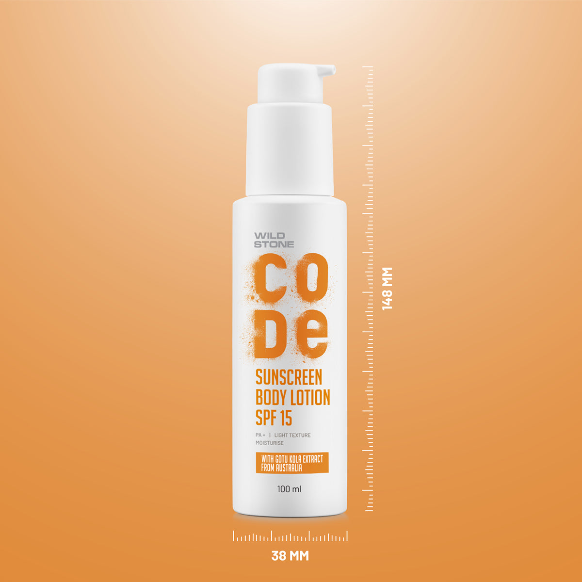 CODE Sunscreen Body lotion dimension