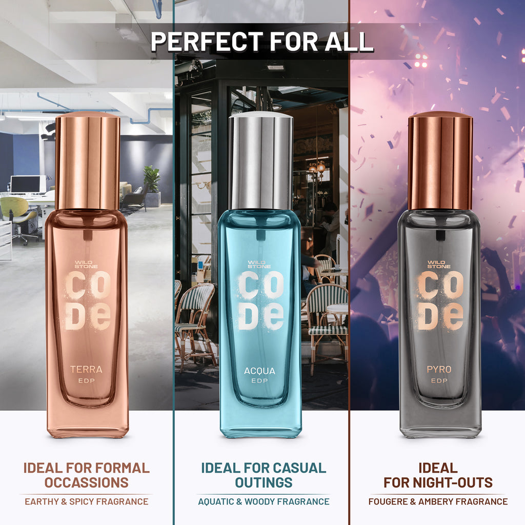 CODE Luxury Perfume Gift Set/Pack for Men | Wild Stone CODE