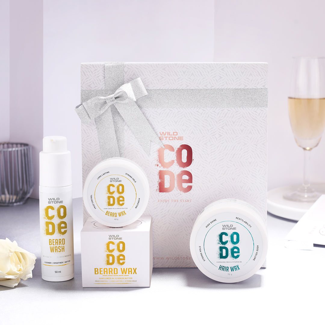 Valentine Hair & Beard Styling Gift Box (Hair Wax, Beard Wash & Beard Wax)