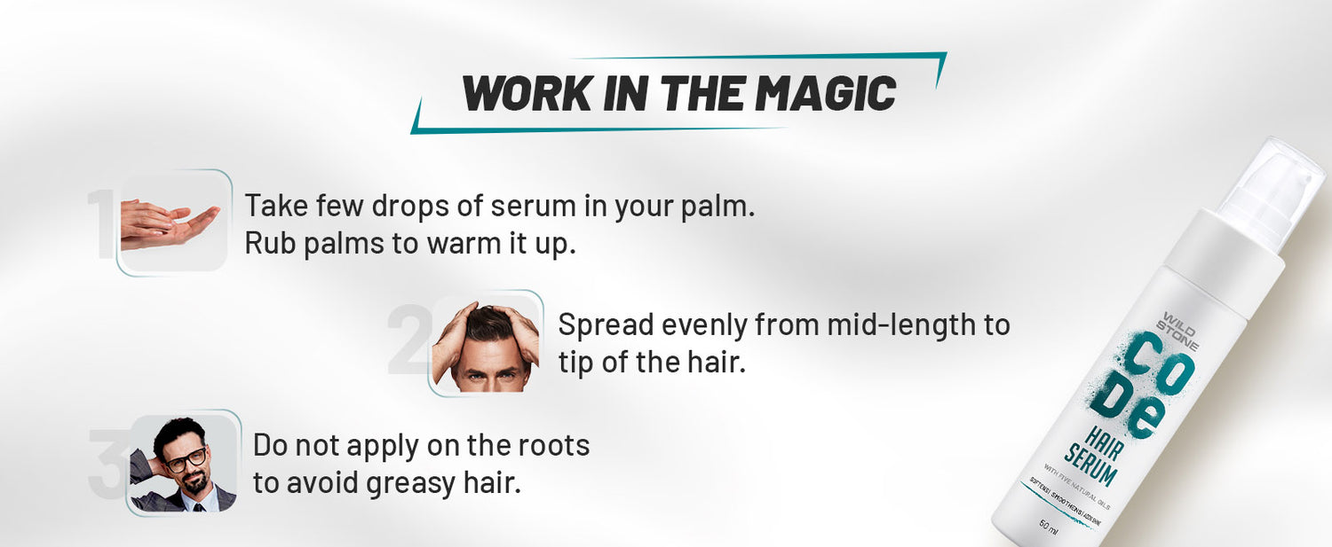 Wild Stone CODE Hair Serum Benefits Banner