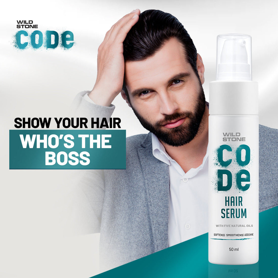 CODE Hair Serum for Men 50ml Wild Stone CODE