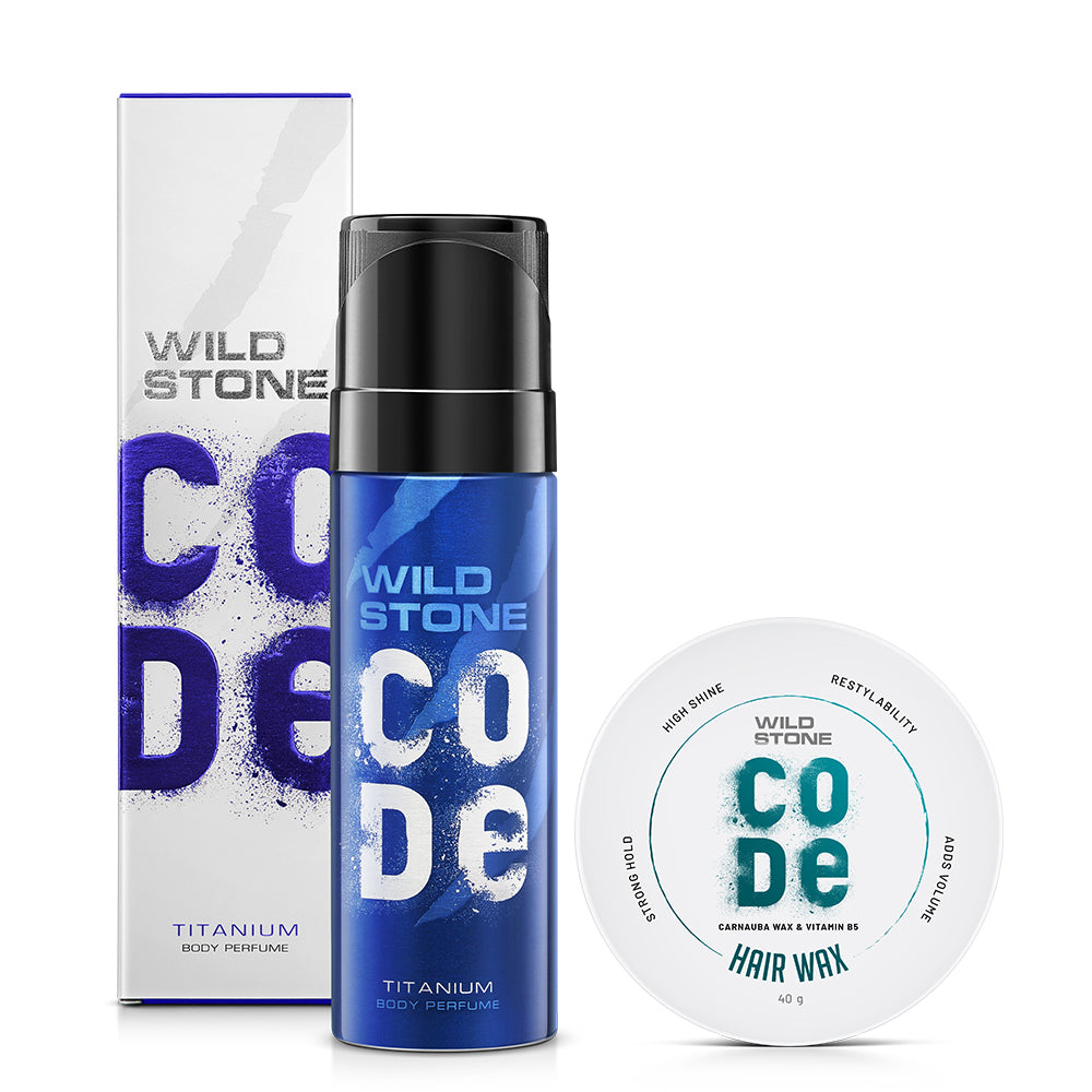 CODE titanium perfume and hair wax