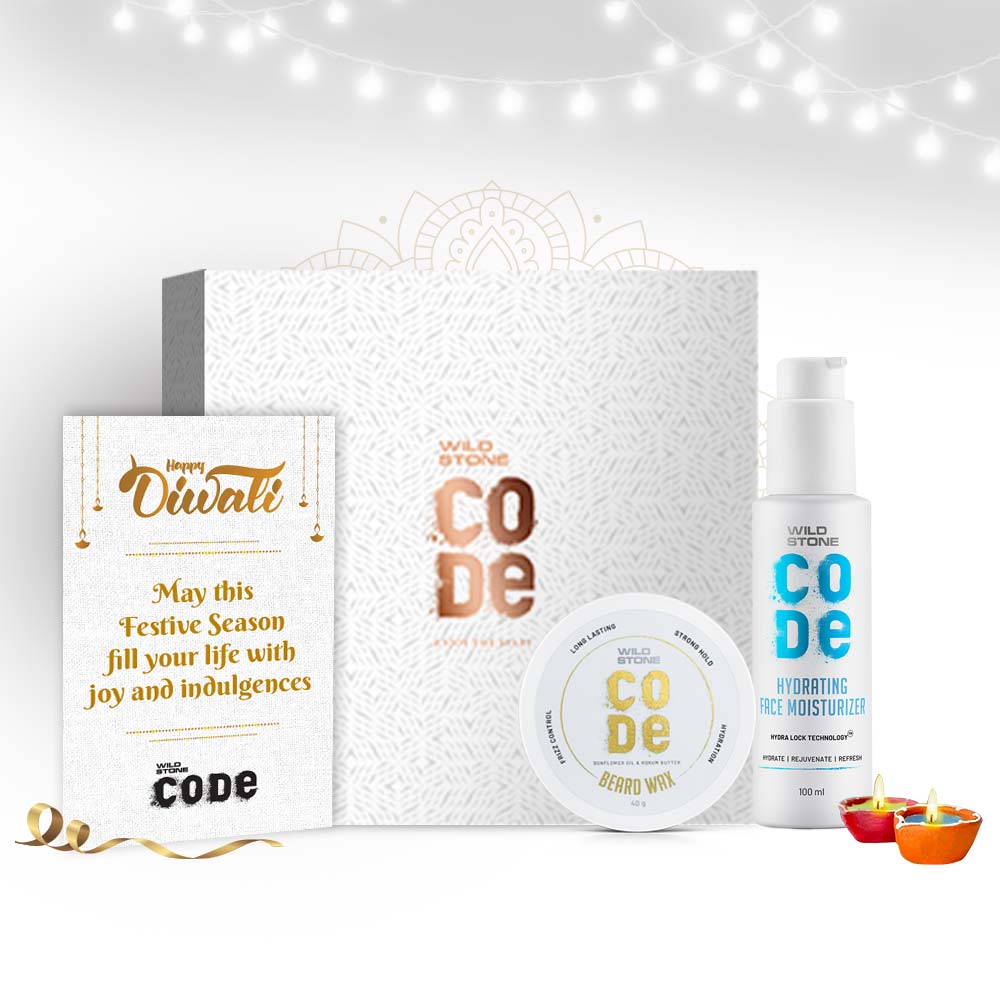 CODE Diwali Gift Combo with Face Moisturizer 100 ml & Beard Wax 40 gm