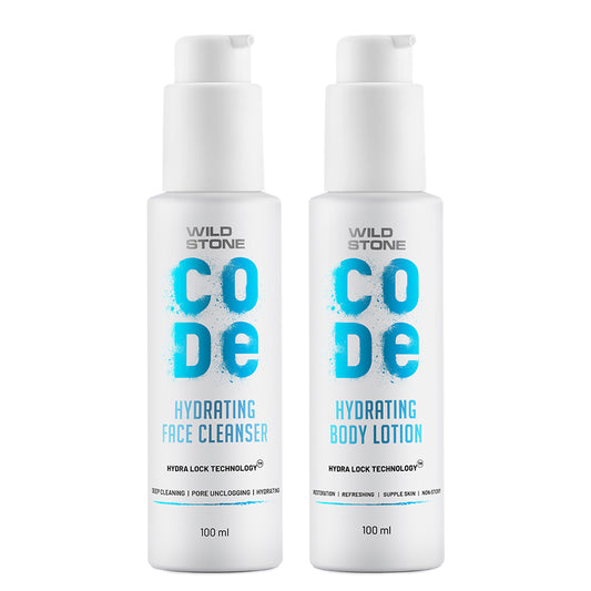 Wild Stone CODE Hydra Face Cleanser & Body Lotion, 100ml each