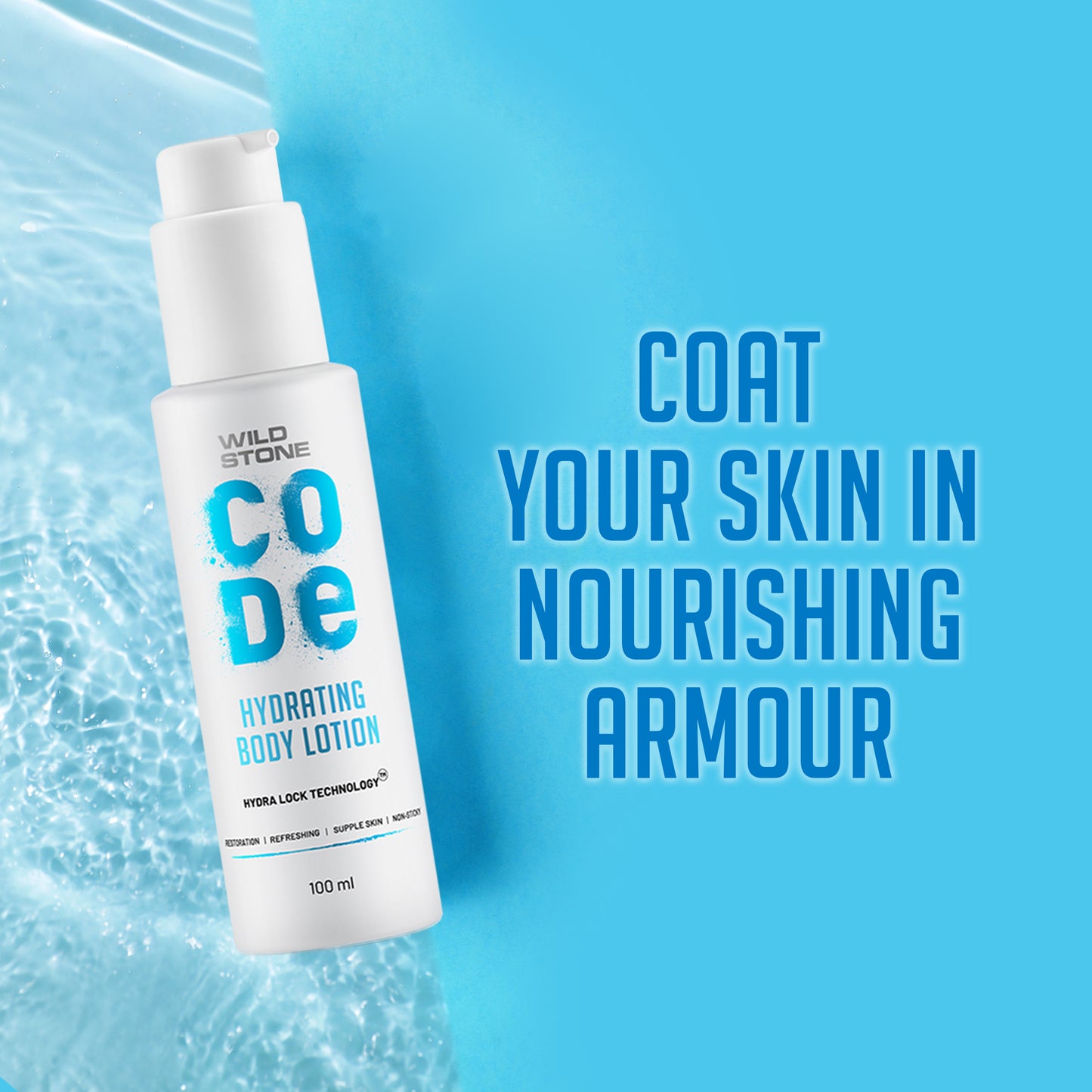 CODE hydrating body lotion for men