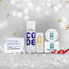 Wild Stone CODE New Year Gift Hamper with Titanium Body Perfume 120ml, Beard Oil 30ml & Hair Pomade 40gm