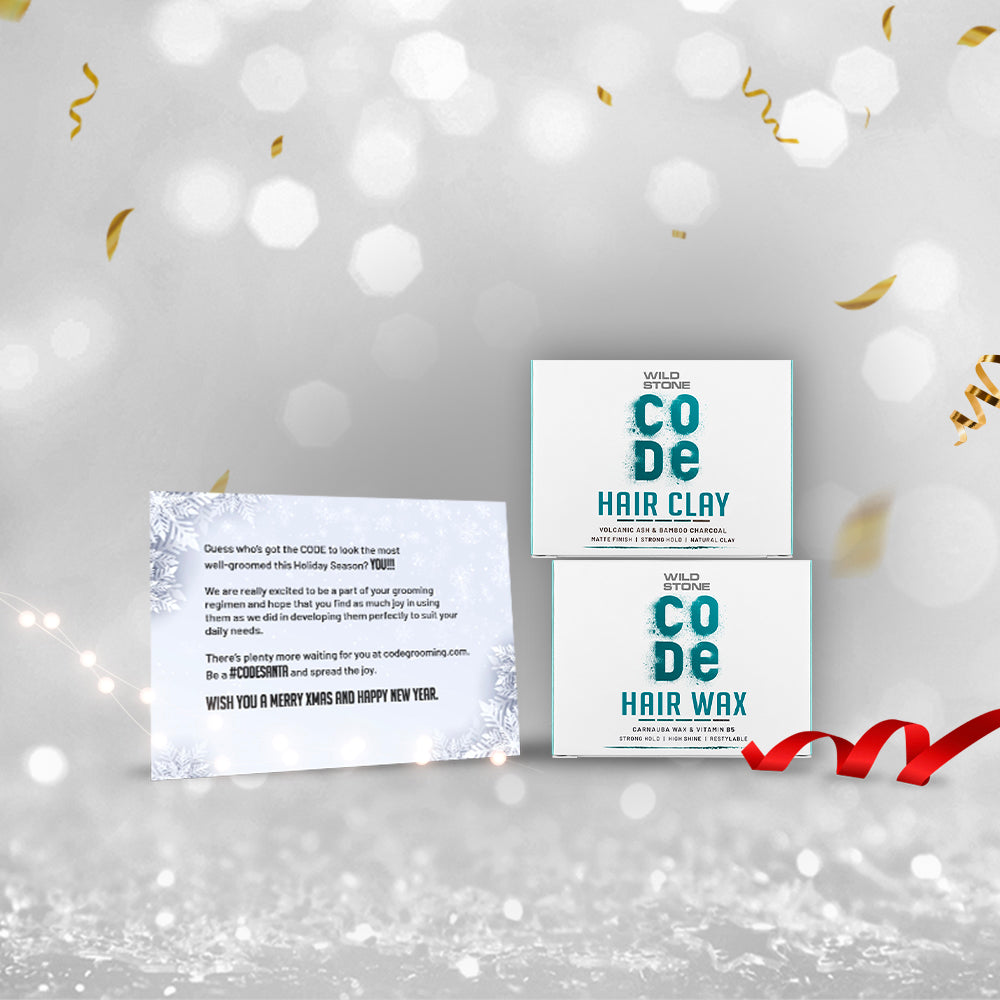 Wild Stone CODE Hair Wax & Hair Clay with Gift Card