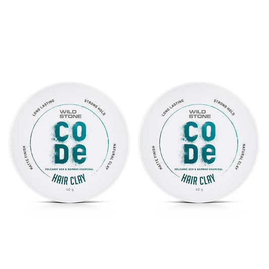 CODE Hair Clay 40 gms each (Pack of 2)