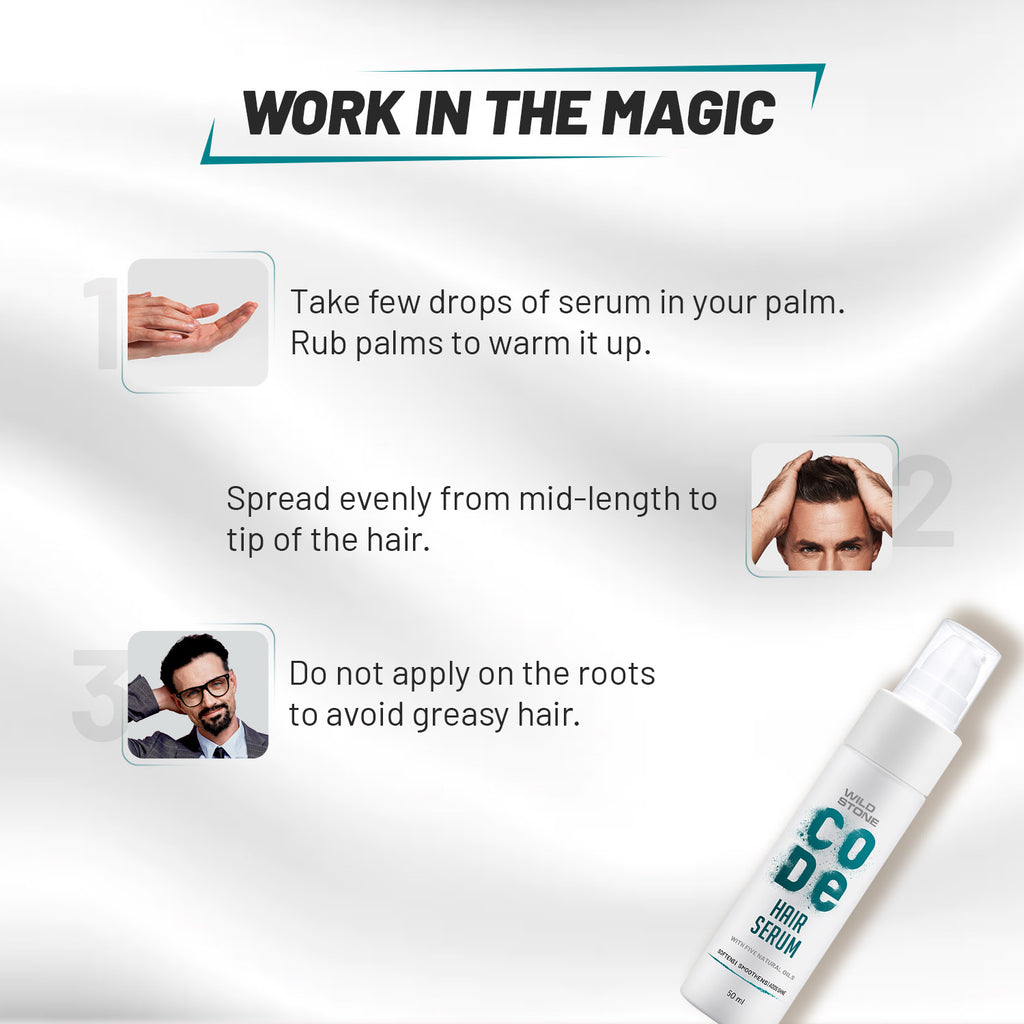 CODE Hair Serum for Men 50ml Wild Stone CODE