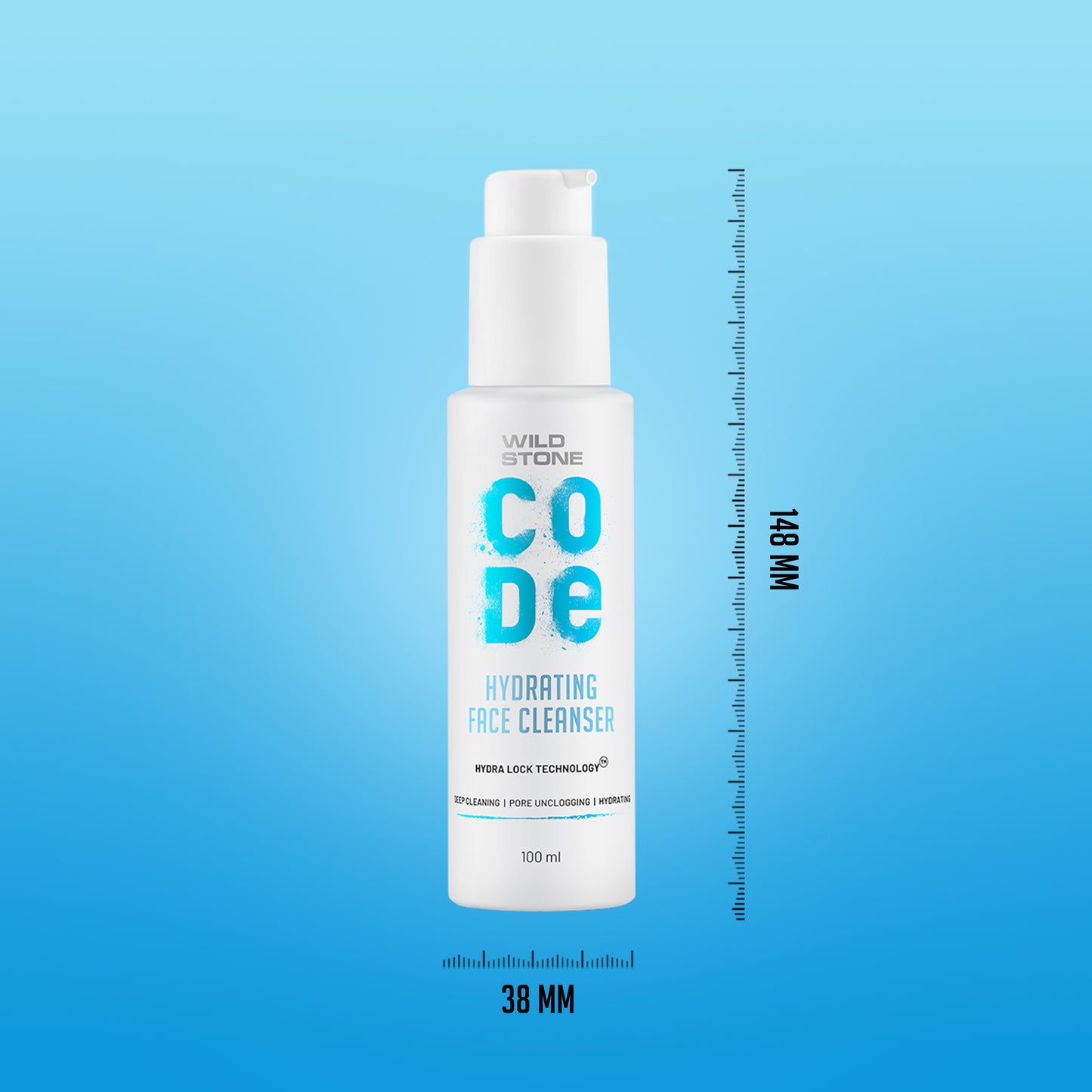 Wild Stone CODE Hydrating Face Cleanser For Men Dimensions