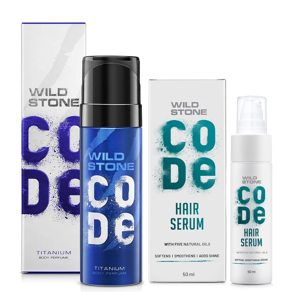 CODE Titanium perfume and Hair Serum for men 1