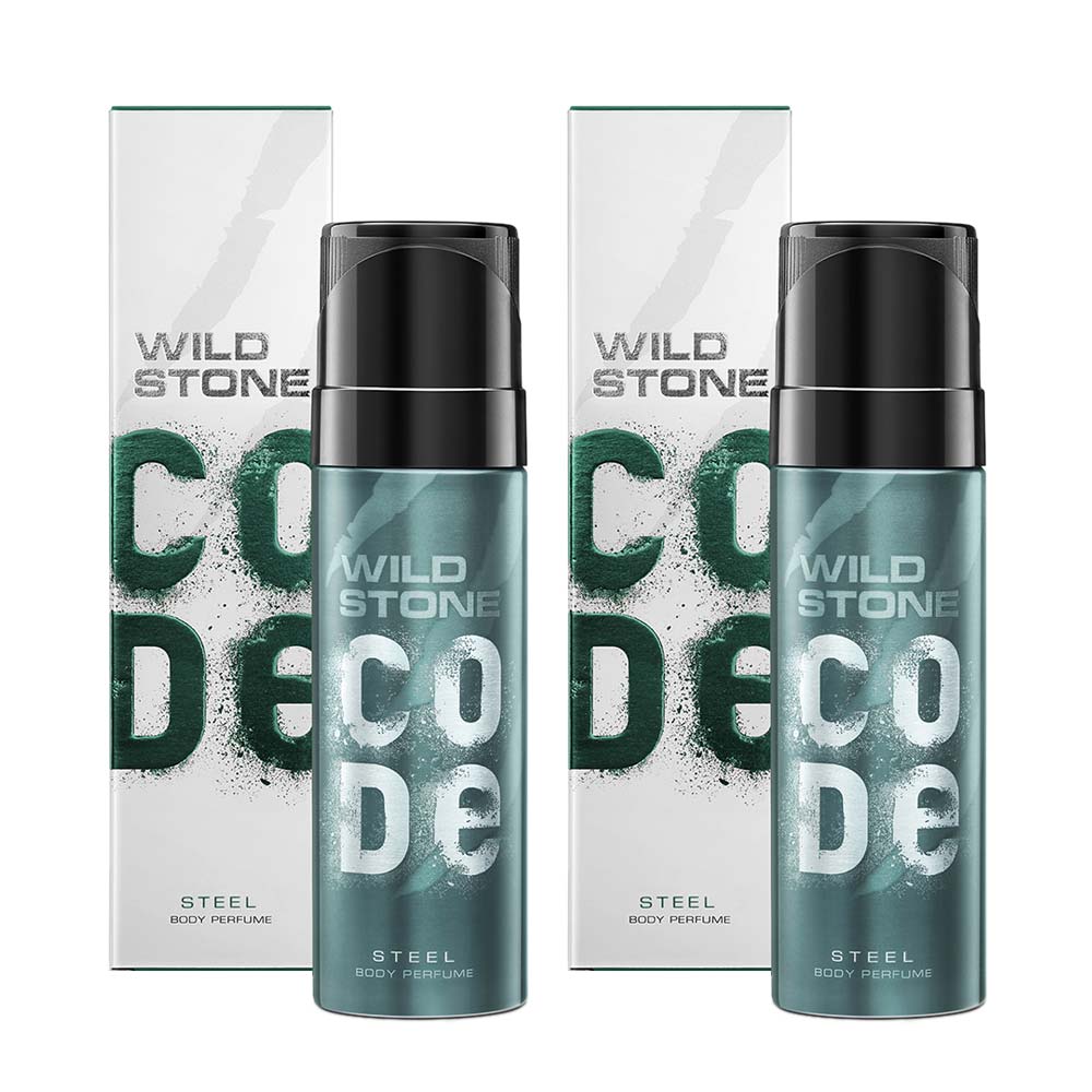 CODE Steel Body Perfume 120 ml each (Pack of 2)